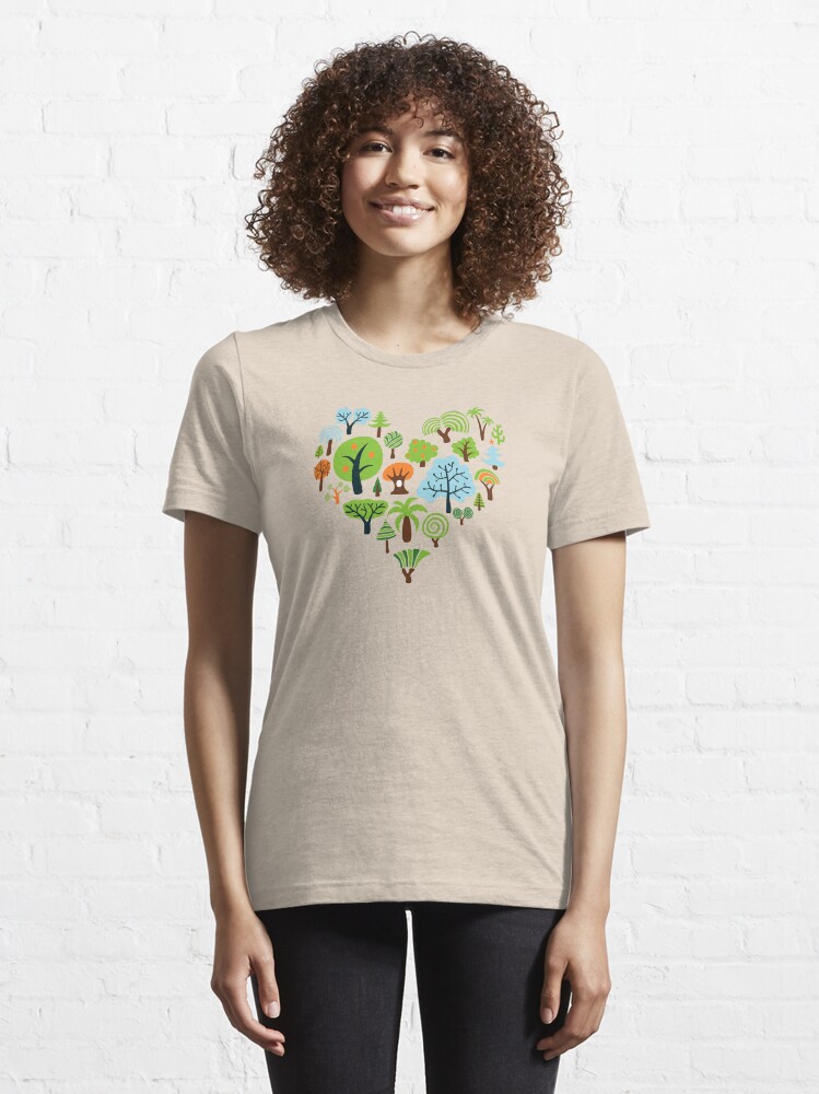 Alternate view of Green Tree Love Essential T-Shirt