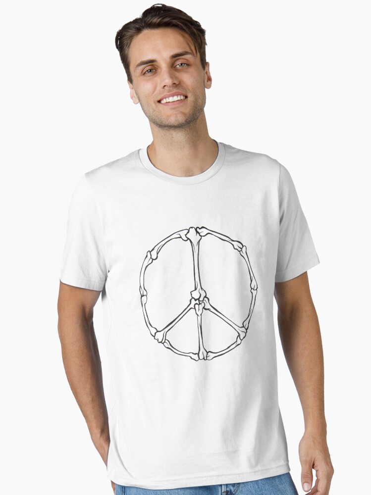 Thumbnail 2 of 7, Essential T-Shirt, Peace Bones designed and sold by mindofpeace.