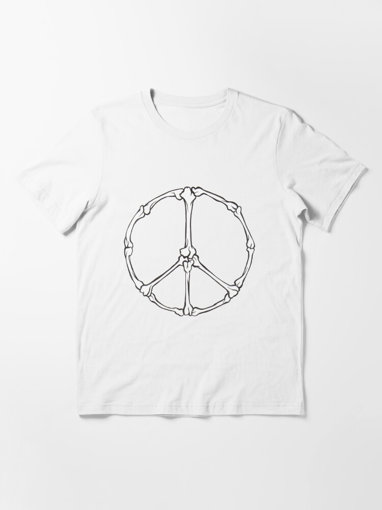 Thumbnail 3 of 7, Essential T-Shirt, Peace Bones designed and sold by mindofpeace.