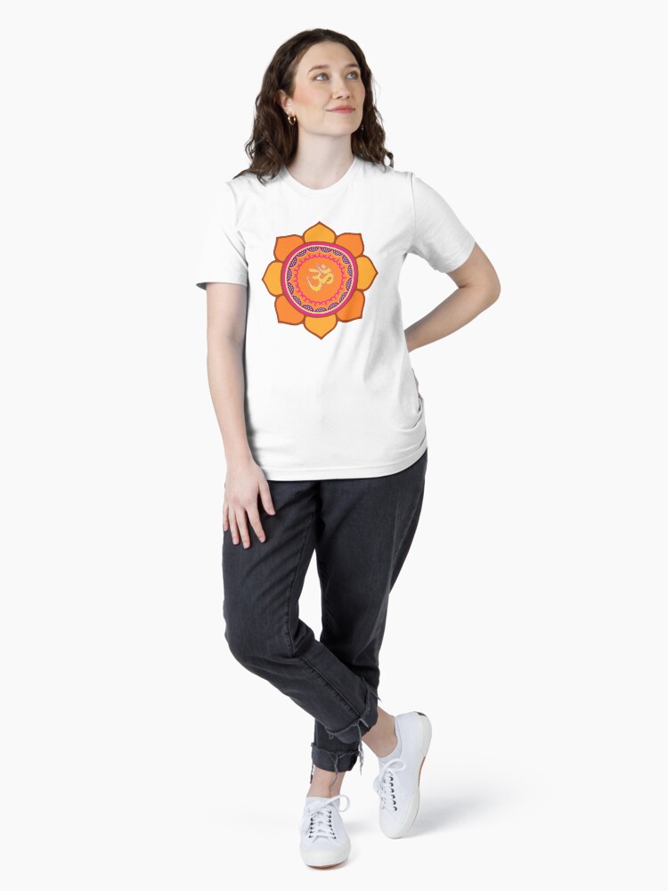 Thumbnail 4 of 7, Essential T-Shirt, Lotus Om Symbol designed and sold by mindofpeace.