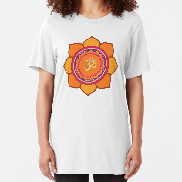 Lotus Om Symbol Slim Fit T-Shirt