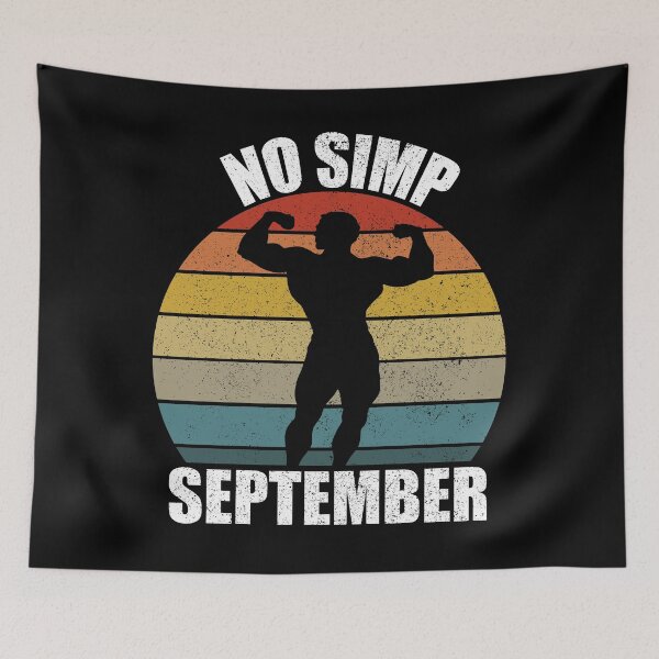 Item preview, No Simp September Retro Sunset designed and sold by RandomStuffShop.