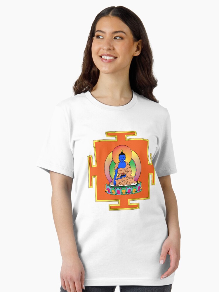 Thumbnail 1 of 7, Essential T-Shirt, Yantra Blue Buddha designed and sold by mindofpeace.