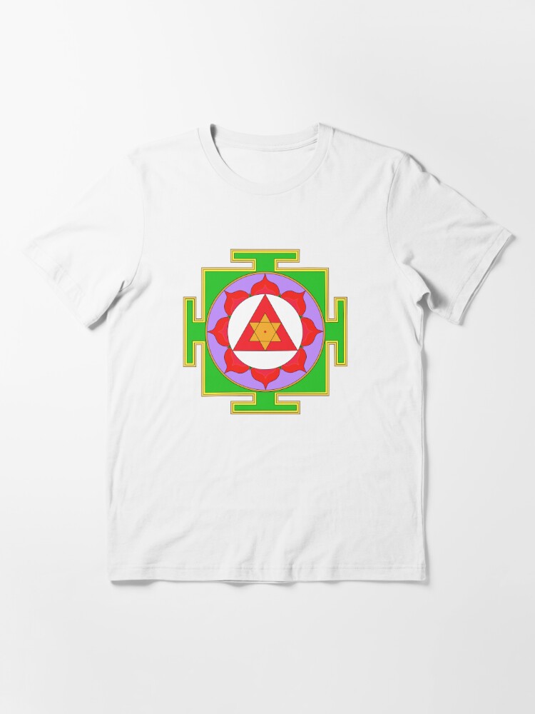 Alternate view of Yantra Lotus Ganesha Symbol Essential T-Shirt