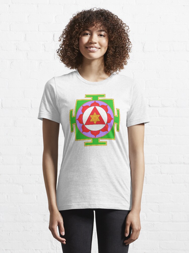 Alternate view of Yantra Lotus Ganesha Symbol Essential T-Shirt