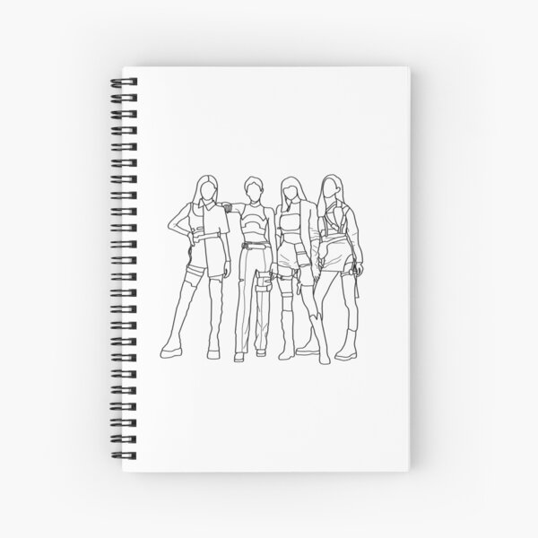 blackpink outline drawing