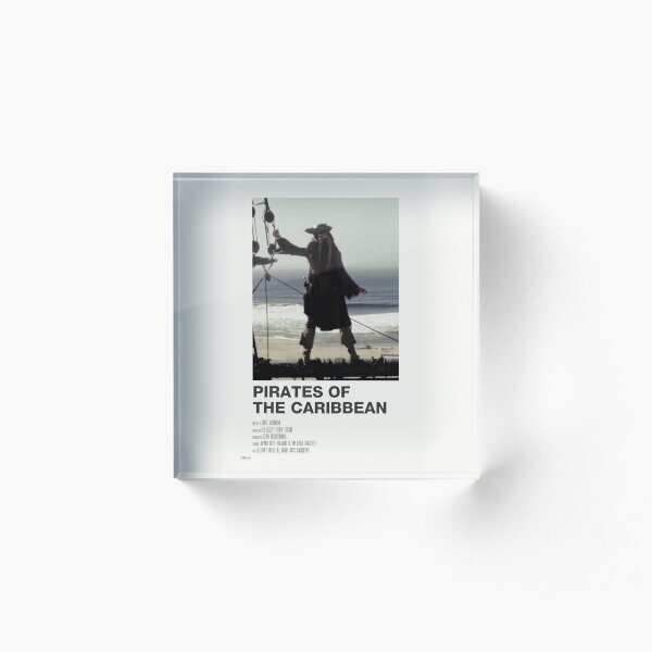 pirates of the caribbean ivory poster Acrylic Block