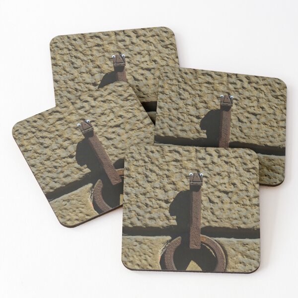 Item preview, A metal latch on a wall with plastic eyes. designed and sold by EAnneH.