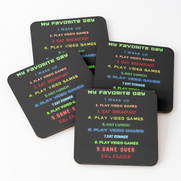 Item preview, My Favorite Day Video Gaming, Eat, Sleep, and Play Video Games designed and sold by Farprintod.