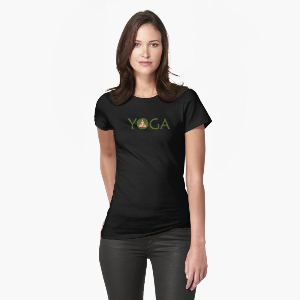 Yoga Meditate V2 Fitted T-Shirt