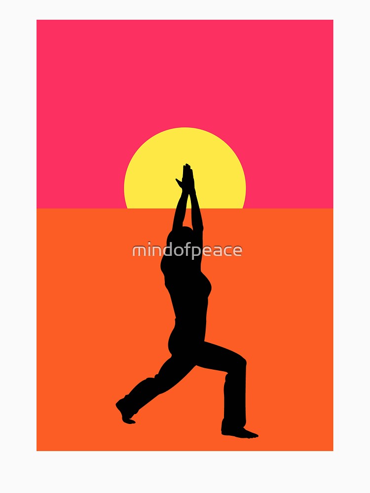 Artwork view, Pop Art Yoga Warrior designed and sold by mindofpeace