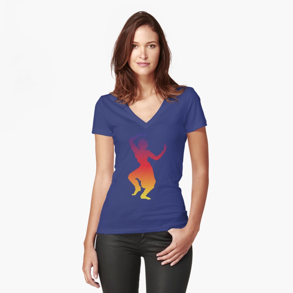 Item preview, Fitted V-Neck T-Shirt designed and sold by mindofpeace.
