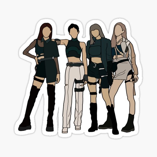 Blackpink Rose Stickers Redbubble - blackpink ddu du ddu du roblox dance team