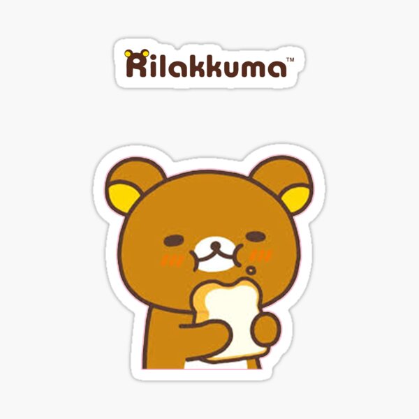 Rilakkuma Eating Bread Sticker