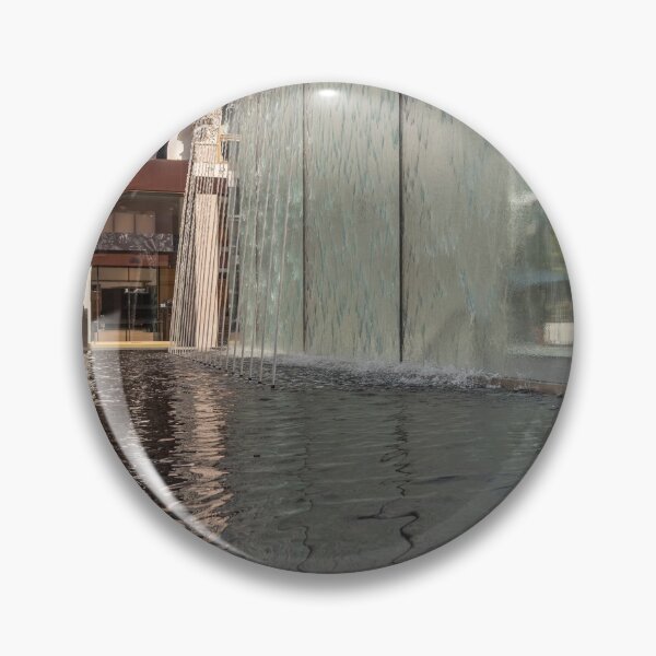 Item preview, Modern fountain with water splashes on a huge glass window designed and sold by brambillasimone.