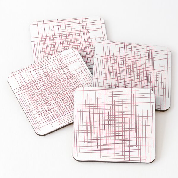 Item preview, Thin Pink Lines Staggered Crosshatch designed and sold by PSCSCo.