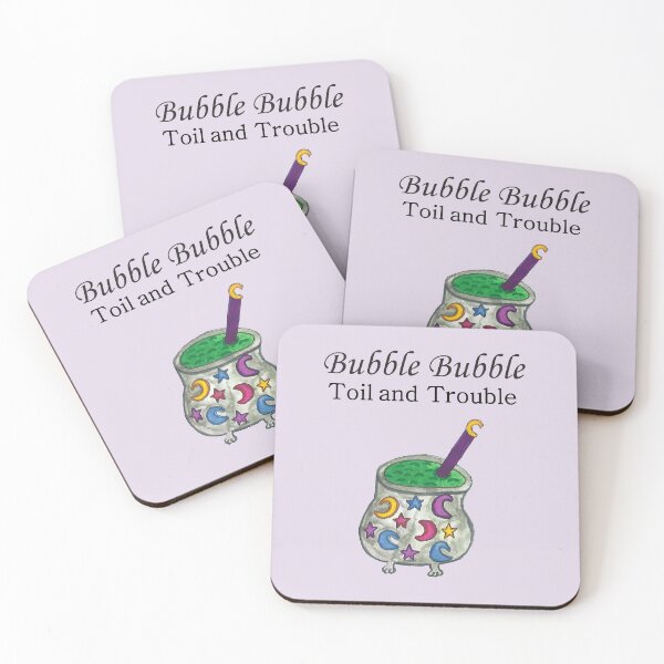 Item preview, Bubble Bubble Toil and Trouble with Witch Calderon  designed and sold by ArtsyRabbit.