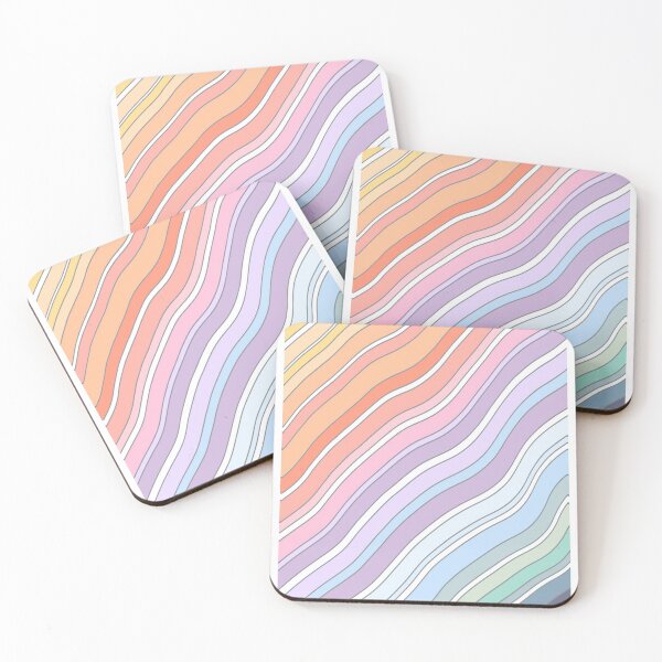Item preview, Colorful Rainbow Pattern Stripes Pastel VSCO Pattern designed and sold by Giulia  Palazzo.