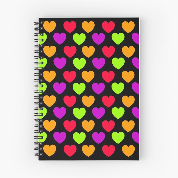Item preview,  Diseño de patrón de corazón de color sobre fondo negro designed and sold by Stéphane  Thirion.