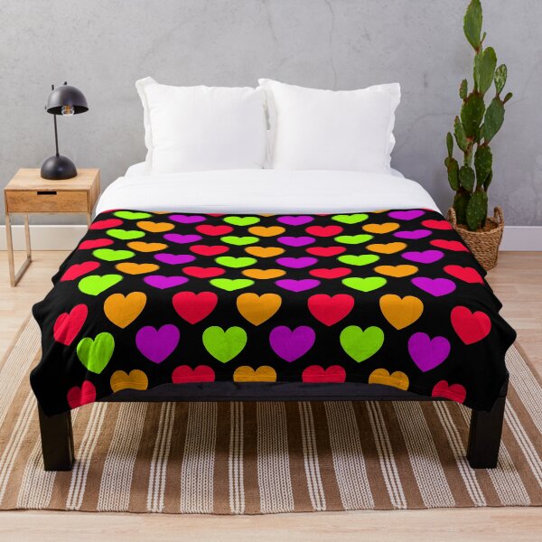 Item preview,  Diseño de patrón de corazón de color sobre fondo negro designed and sold by Stéphane  Thirion.
