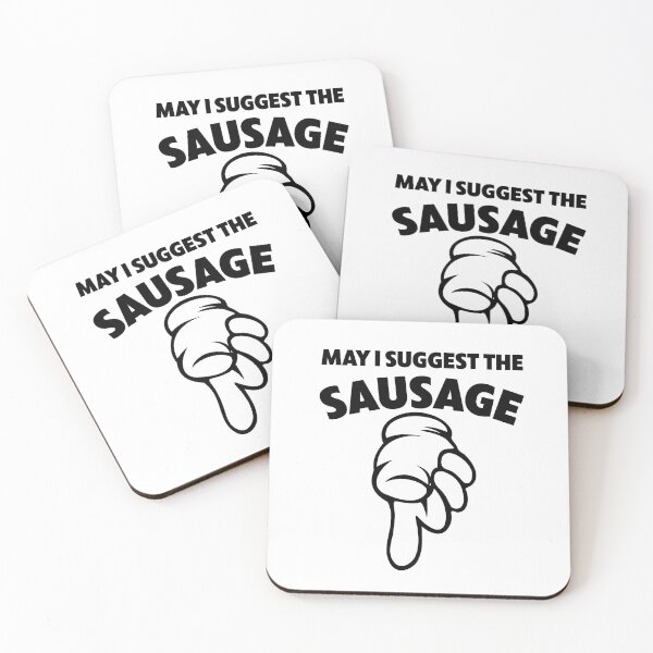 Item preview, May I Suggest The Sausage Funny BBQ Novelty Design designed and sold by justjonboy.