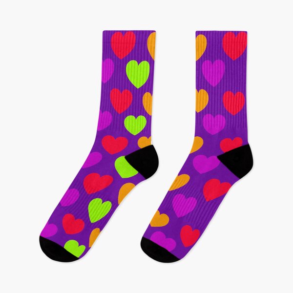Item preview, Copy of color heart pattern design on purple background designed and sold by Stéphane  Thirion.