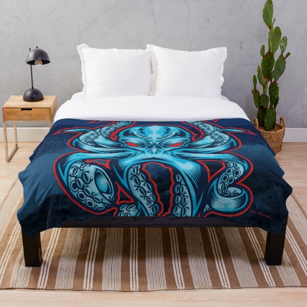 Seattle Kraken Throw Blankets Redbubble