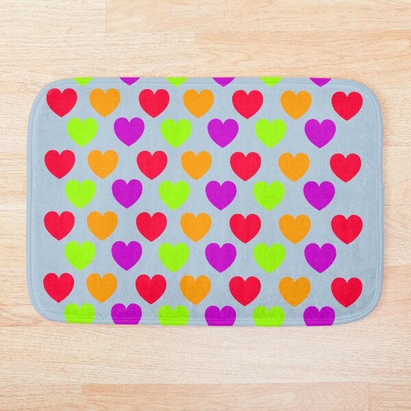 Item preview, Color heart pattern design on gray background designed and sold by Stéphane Thirion.