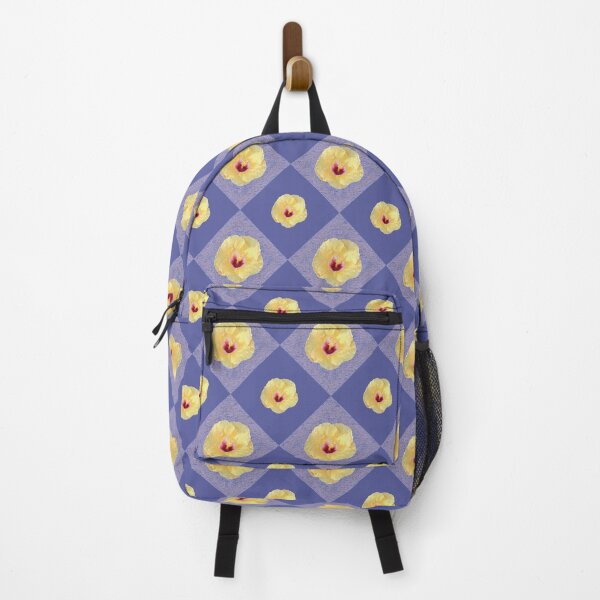 Item preview, Yellow Single Hibiscus with Red Centre on Purple designed and sold by STHogan.