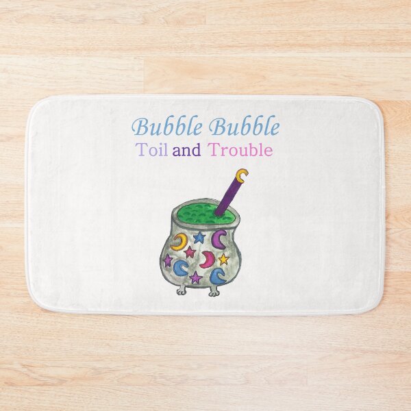 Item preview, Pastel Bubble Bubble Toil and Trouble with Witch Calderon  designed and sold by ArtsyRabbit.