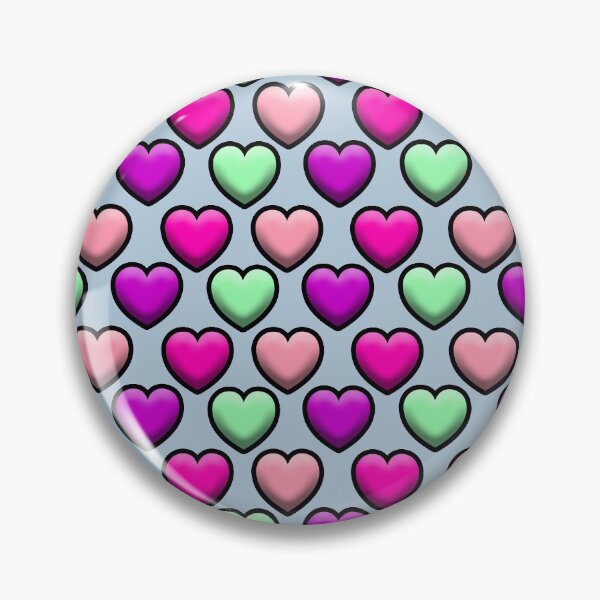 Item preview, Multicolored heart pattern design on gray background designed and sold by Stéphane  Thirion.