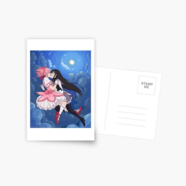 Madoka Magica Madoka and Homura full Postcard