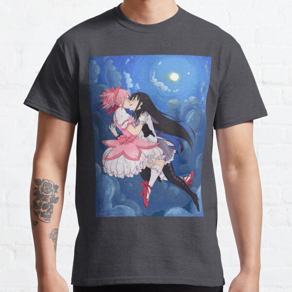 Madoka Magica Madoka and Homura full Classic T-Shirt