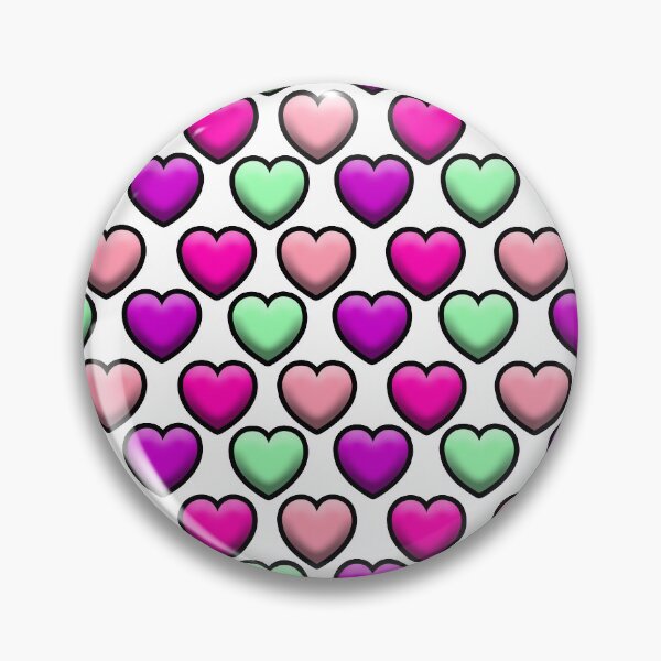 Item preview, Diseño de patrón de corazón multicolor sobre fondo blanco. designed and sold by Stéphane  Thirion.