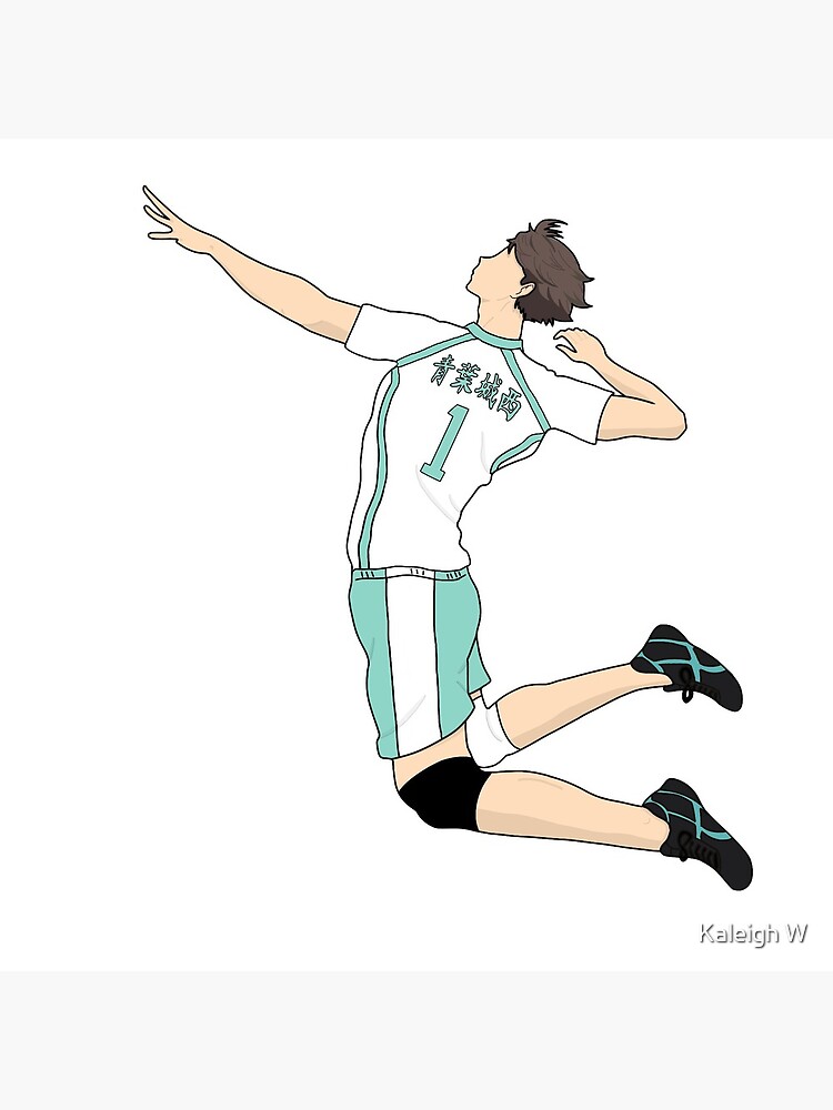 L Mina Fotogr Fica Oikawa Haikyuu Saque De Salto De Kaleswatkin Redbubble