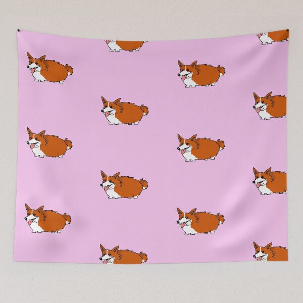 Item preview, Fat Pembroke Welsh Corgi in Pixels designed and sold by TeodoraM.