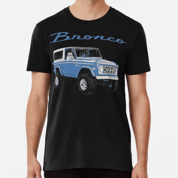 1975 Blue Classic Ford Bronco Premium T-Shirt