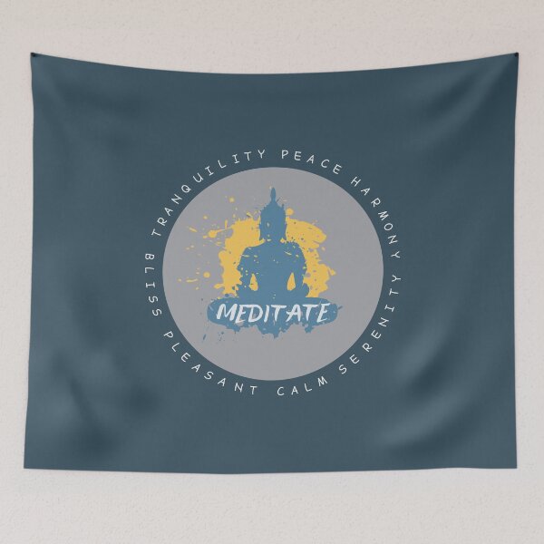 Item preview, Get Meditated! Dark Blue Selection designed and sold by Intuitive Engines Apparel Co..