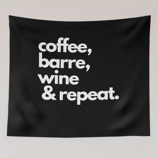 Item preview, Funny Yoga Coffee, Barre, Wine & Repeat Design designed and sold by PareaClothing.