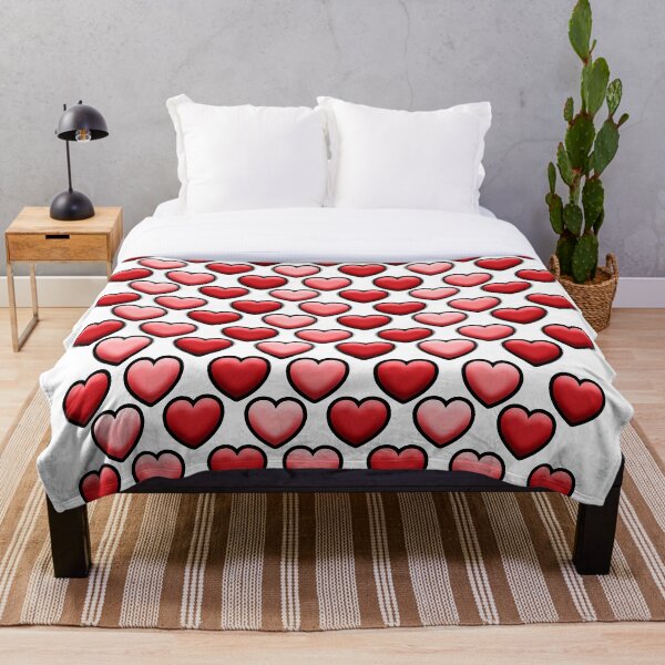 Item preview, Red and pink heart pattern design on white background designed and sold by Stéphane  Thirion.