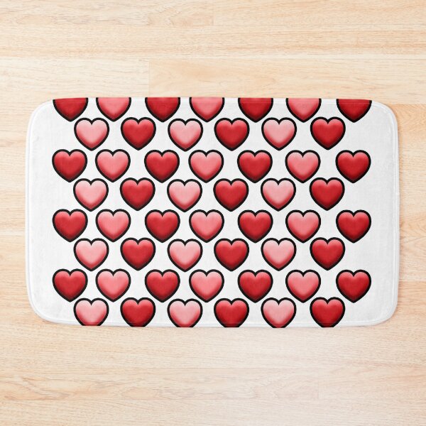 Item preview, Red and pink heart pattern design on white background designed and sold by Stéphane  Thirion.