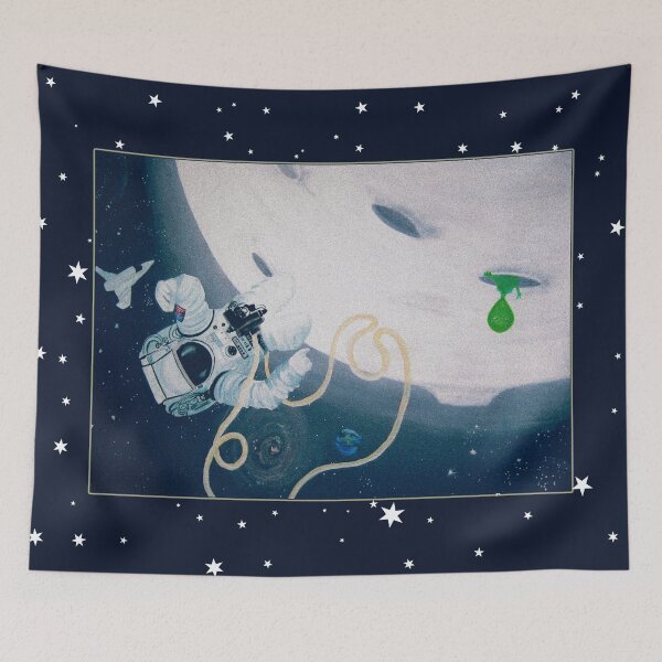 Item preview, Spaceman Floating in Space designed and sold by Melissa J Barrett.