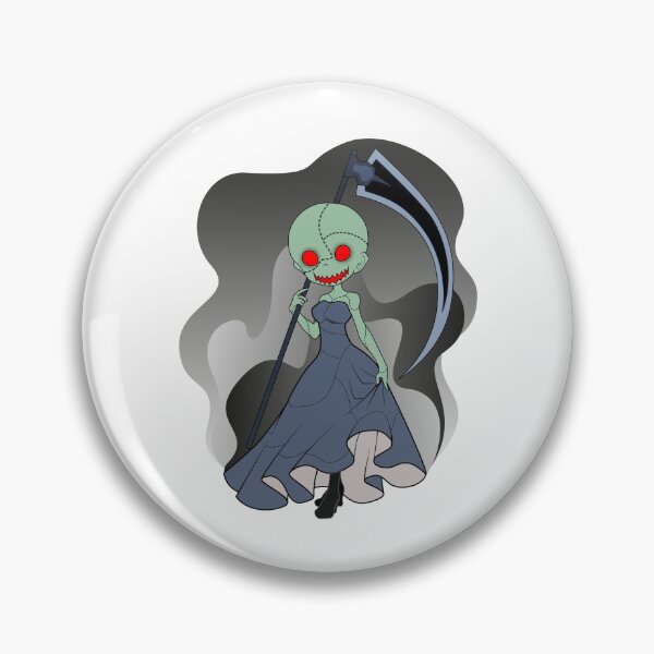 Item preview, cute halloween chibi nightmare grim kawaii reaper zombie smile girl bride gift designed and sold by zerobatt.