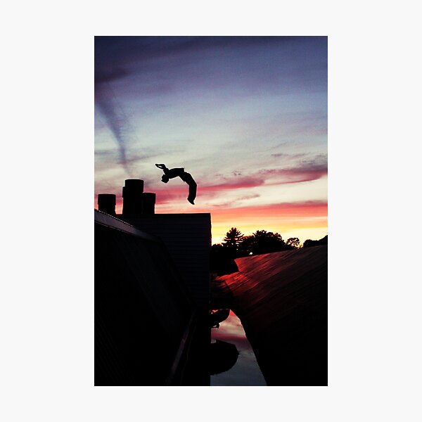Item preview, Sunset Backflip Photo Portrait designed and sold by Melissablackjpg.