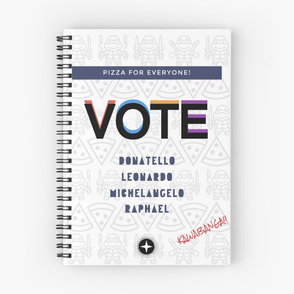 Aperçu de l'œuvre Voter les tortues ninja créée et vendue par One-Up-Geek.