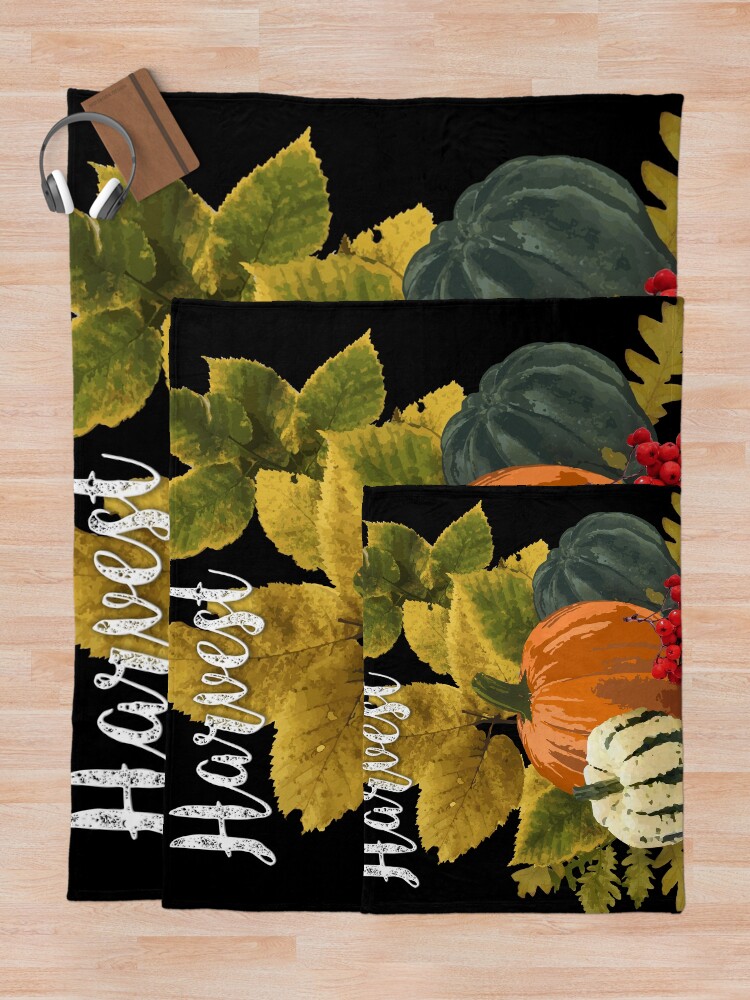Thumbnail 5 of 6, Throw Blanket, Harvest designed and sold by fishtower.