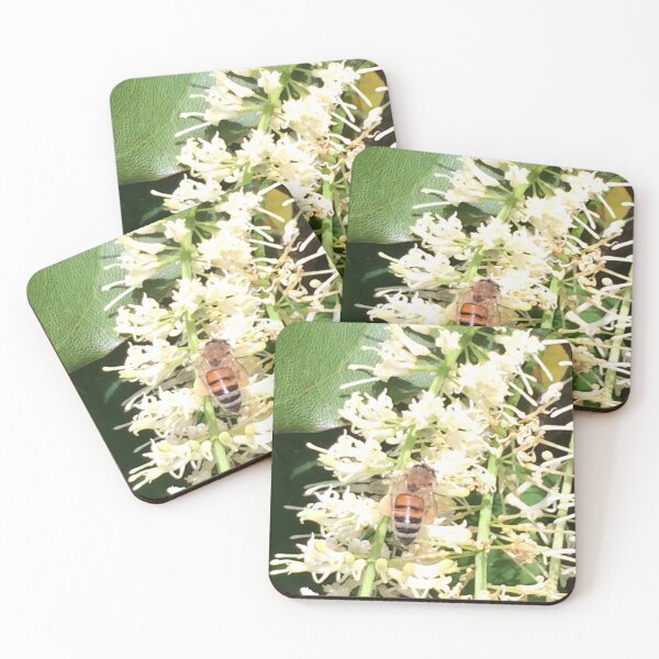 Item preview, Working Bee White Flowers designed and sold by JDMHoney.