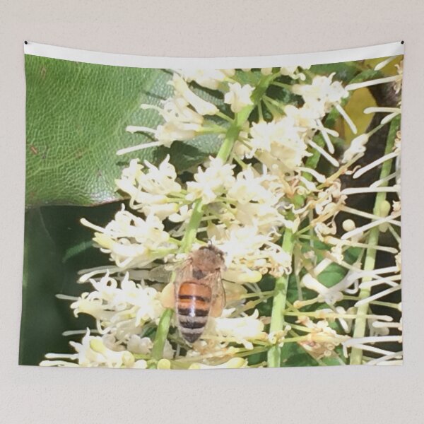 Item preview, Working Bee White Flowers designed and sold by JDMHoney.