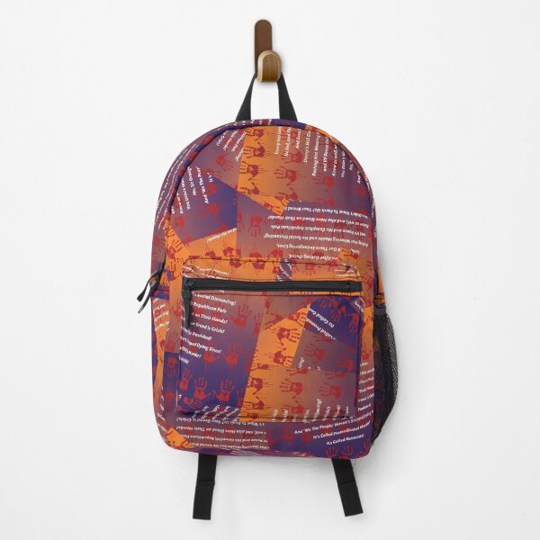 Item preview, Trump has lots of blood on his hands...It's called Genocide! - in Gradated Orange and Purple designed and sold by Neil Feigeles.