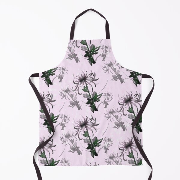 Item preview, Sumi-e watercolor style chrysanthemum pattern designed and sold by CuisineCat.
